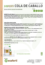 BIOFERTI COLA DE CABALLO, ECOFERTI Biofertilizantes y Bioplaguicidas