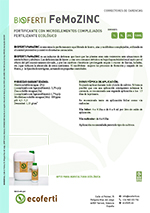 BIOFERTI FeMoZINC, ECOFERTI Biofertilizantes y Bioplaguicidas
