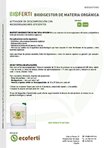BIOFERTI Biodigestor de materia orgánica, Ecoferti Biofertilizantes y Bioplaguicidas
